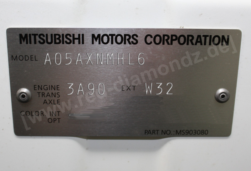 Mitsubishi Space Star 2013: Ausstattungslinien, TSN, Modellcode, Motorcode  - Mitsubishi FanClub-MV [Red Diamondz]